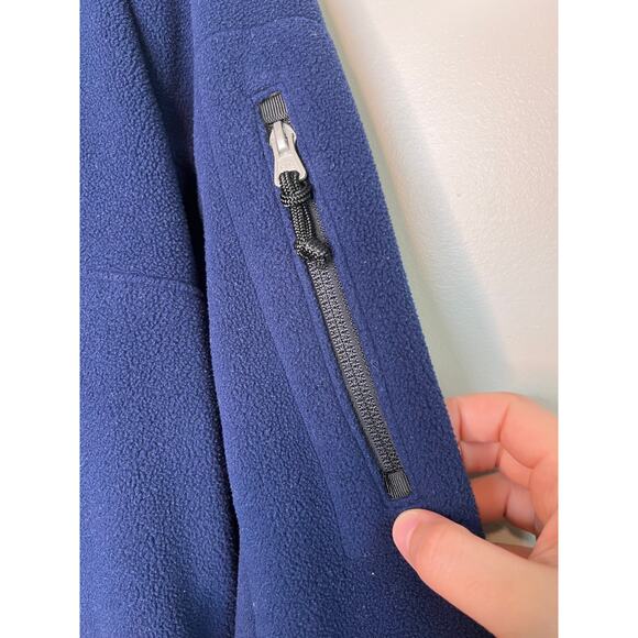 1990s Ralph Lauren Sport Fleece Patriotic Flag Logo Crest Pullover Sweater M - Picture 5 of 10